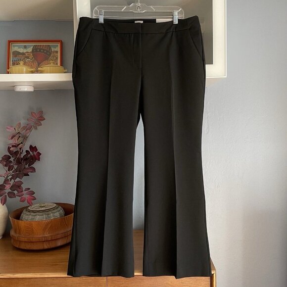 Chico’s So Slimming Trousers Pants Black Bootcut Size 3P - Picture 1 of 4